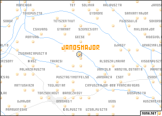 map of Jánosmajor