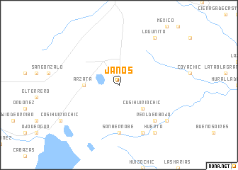 map of Janos