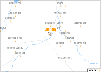 map of Janos