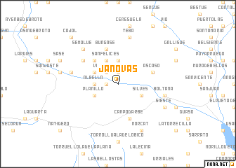 map of Jánovas