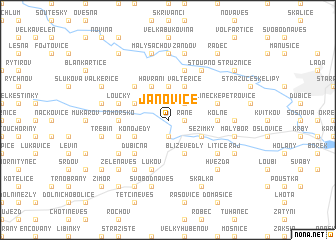 map of Janovice