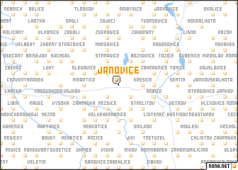 map of Janovice