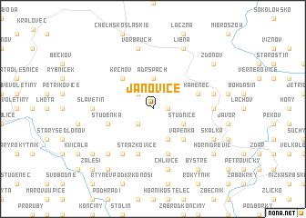 map of Janovice