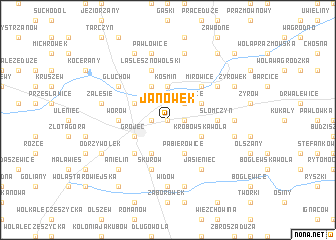 map of Janówek