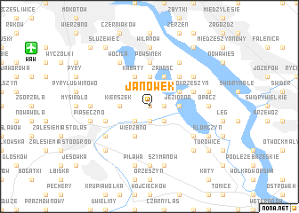 map of Janówek