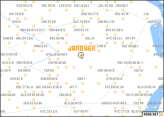 map of Janówek