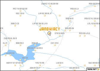 map of Janowiacy