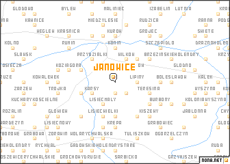 map of Janowice