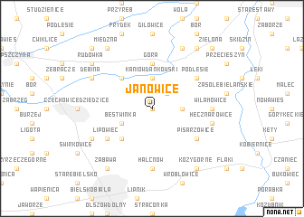 map of Janowice