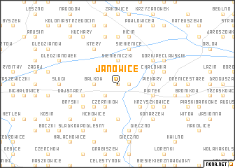 map of Janowice