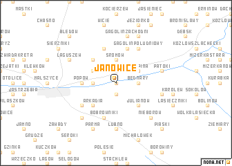 map of Janowice