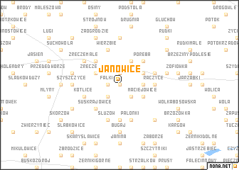 map of Janowice