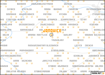 map of Janowice