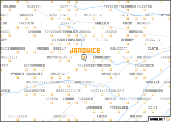 map of Janowice