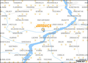 map of Janowice