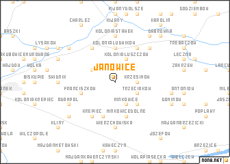 map of Janowice