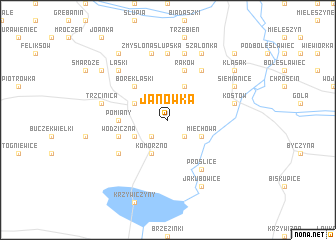 map of Janówka