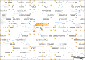 map of Janówka