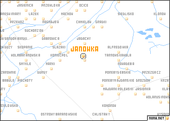 map of Janówka