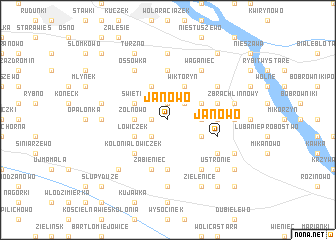 map of Janowo