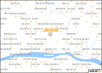 map of Janowo