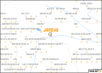 map of Janowo