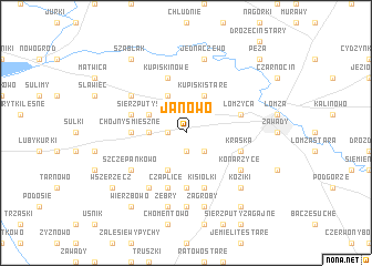 map of Janowo