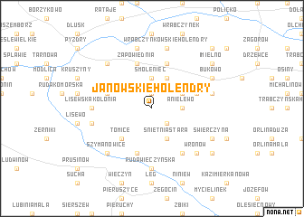 map of Janowskie Holendry