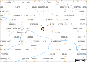 map of Janow