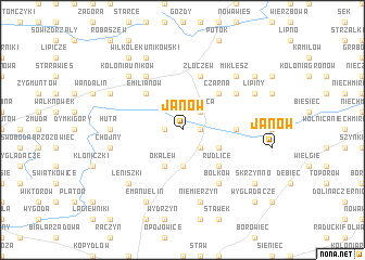 map of Janów