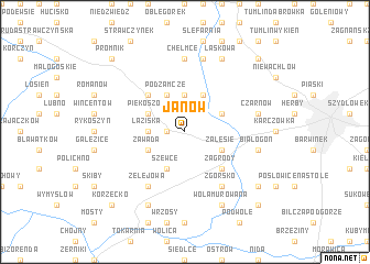 map of Janów