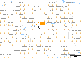 map of Janów