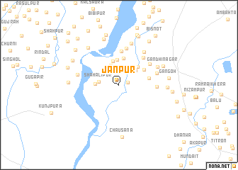 map of Jānpur