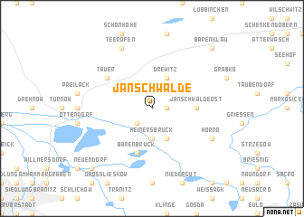 map of Jänschwalde