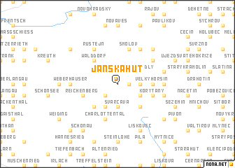 map of Janská Hut