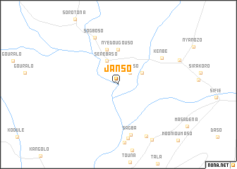 map of Janso