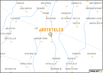 map of Jantetelco