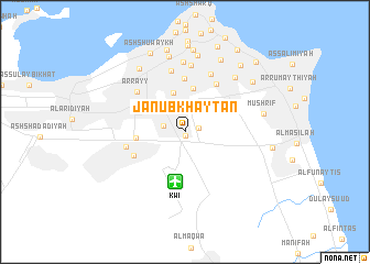 map of Janūb Khayţān