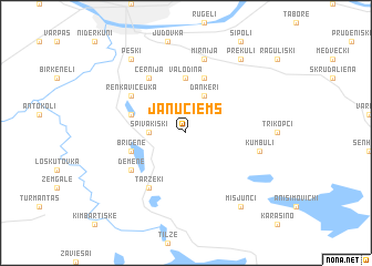 map of Jānuciems