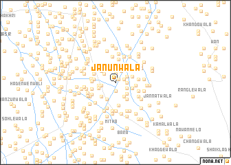 map of Jānunwāla