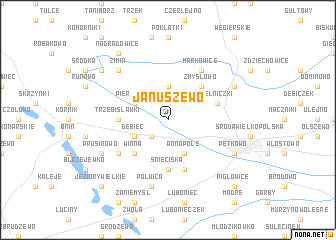 map of Januszewo