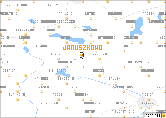 map of Januszkowo