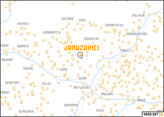 map of Januzovići