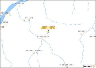 map of Janvier