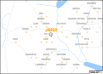 map of Japde