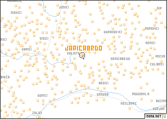 map of Japića Brdo