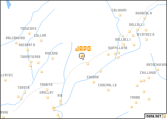 map of Japo