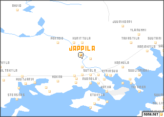map of Jäppilä