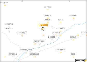 map of Jäppi