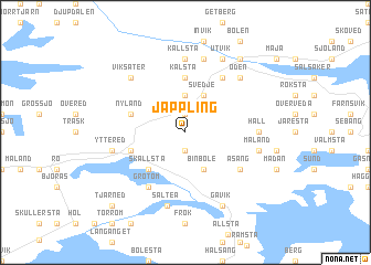 map of Jäppling